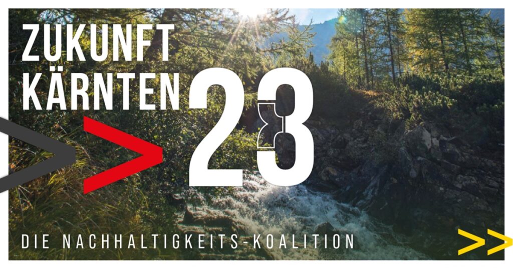 Regierungsprogramm 2023-2028 der K&auml;rntner Nachhaltigkeits-Koalition