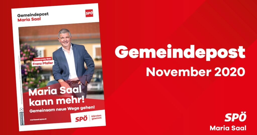 Gemeindepost Maria Saal November 2020