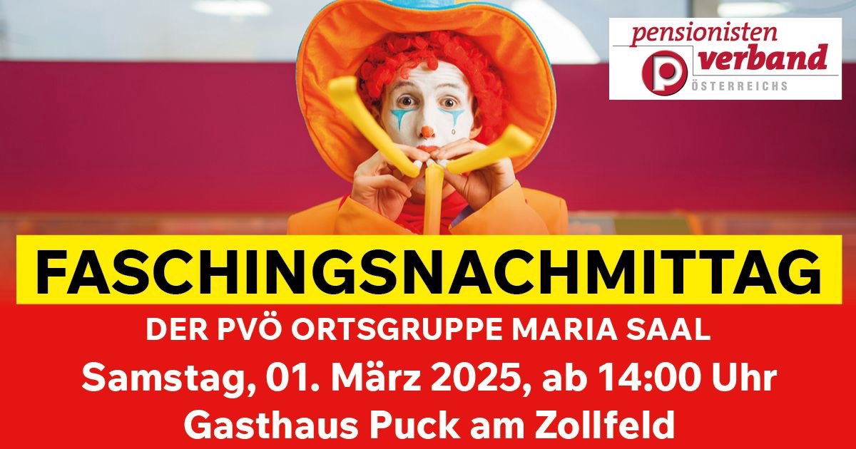 Bunter Faschingsnachmittag &ndash; PV&Ouml; Maria Saal